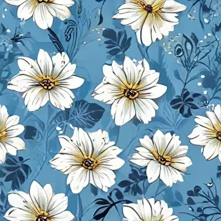 flower background blue
