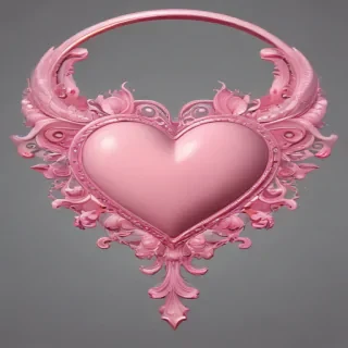 pink heart clipart
