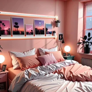 aesthetic bedroom background