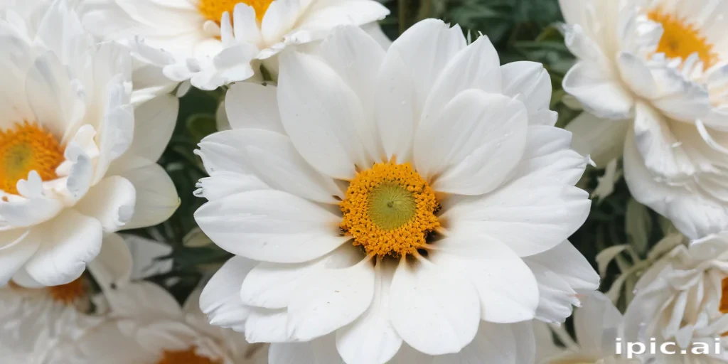 flower white bg