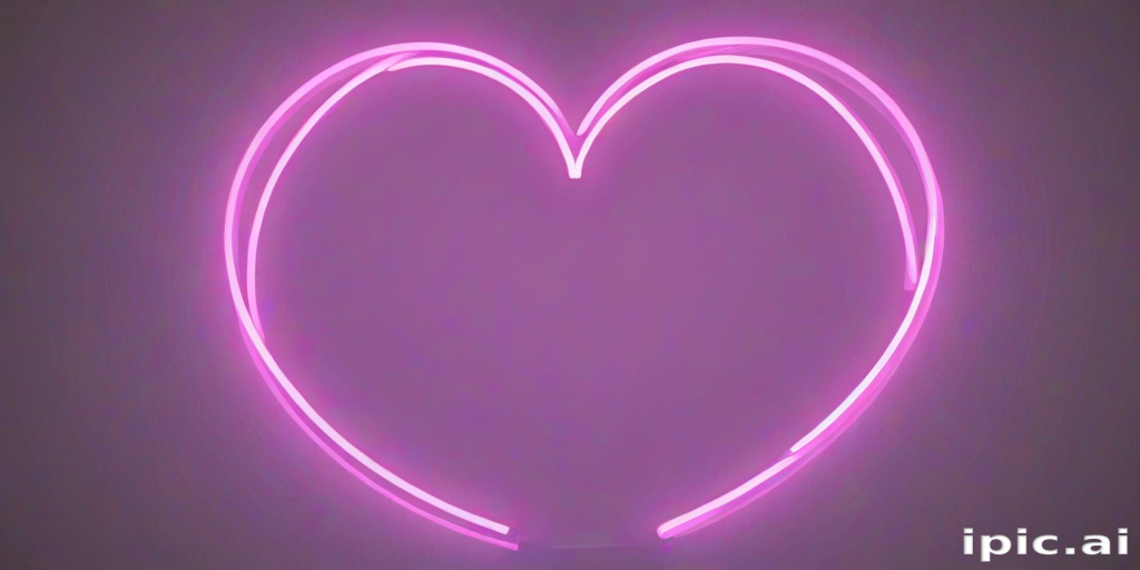 neon heart png