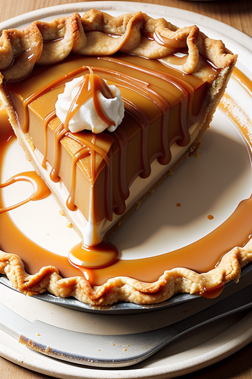 caramel pie with sweet condensed milk