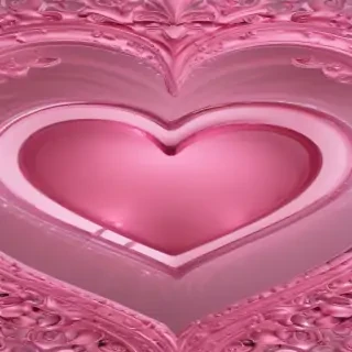pink heart transparent