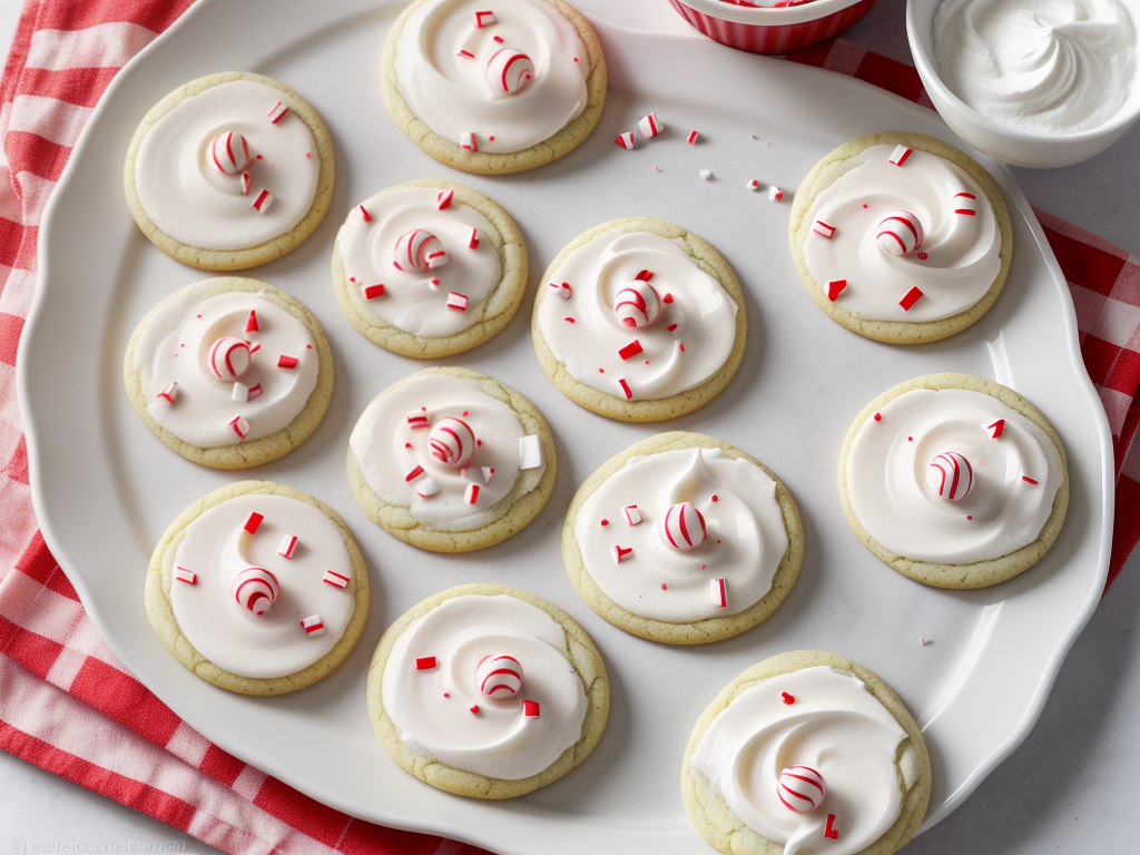 peppermint sour cream sugar cookies