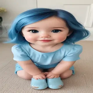 cute blue