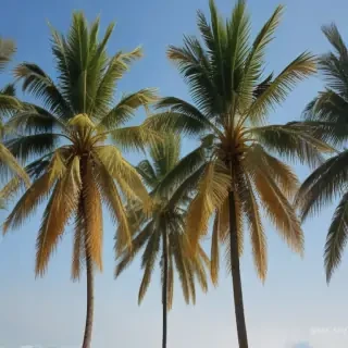 palm trees transparent