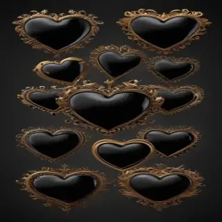 black hearts png