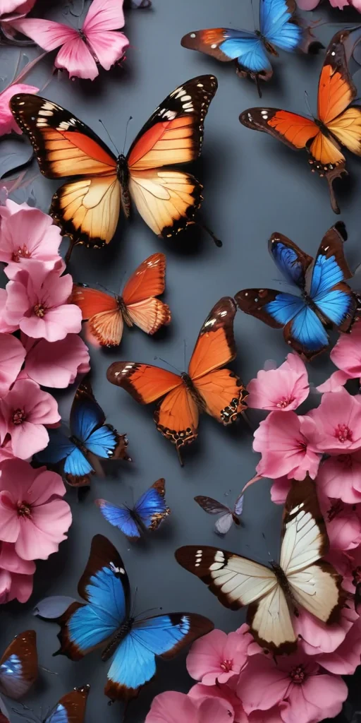 butterfly wall paper