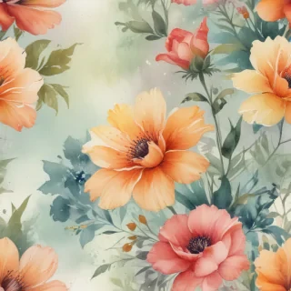floral watercolor background