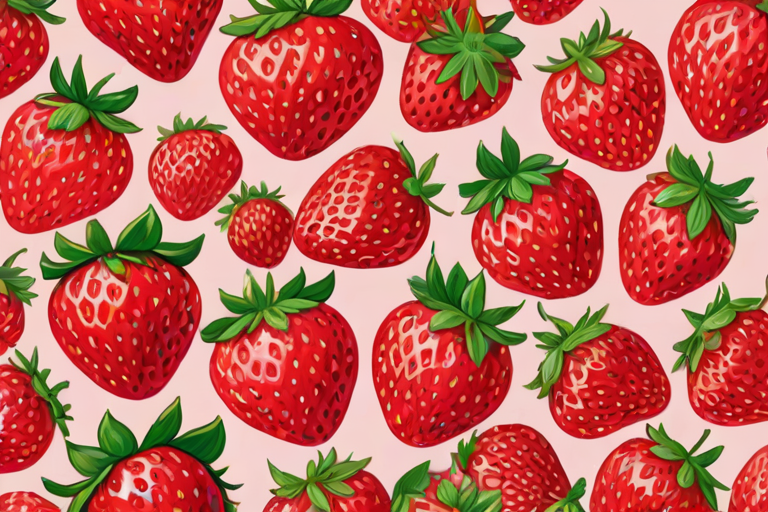 strawberry background aesthetic