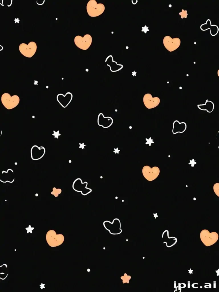 cute black iphone wallpaper