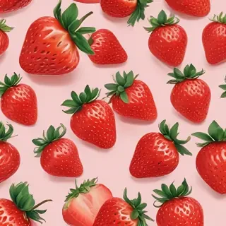 strawberry wallpaper aesthetic