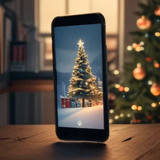 xmas phone background