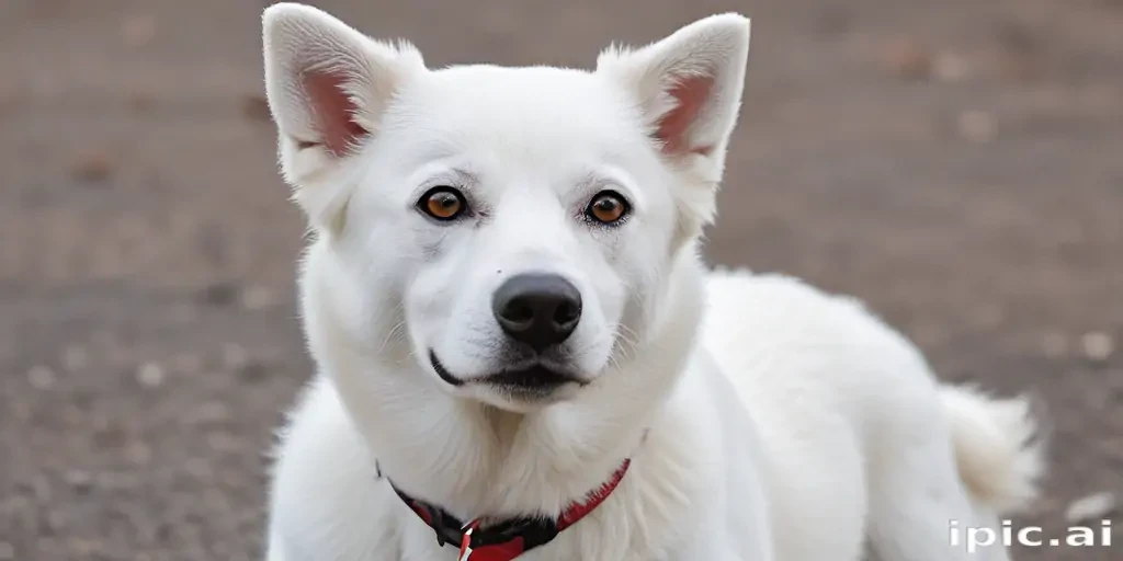 white dog