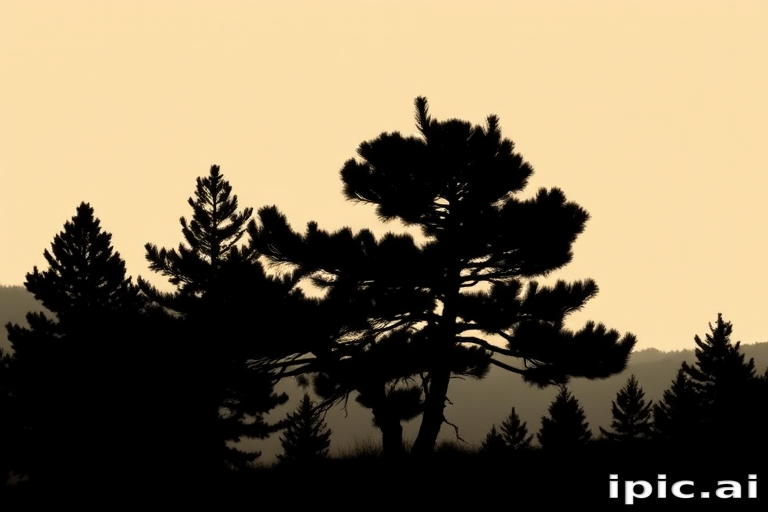 pine tree silhouette png