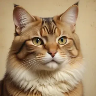 vintage cat drawing