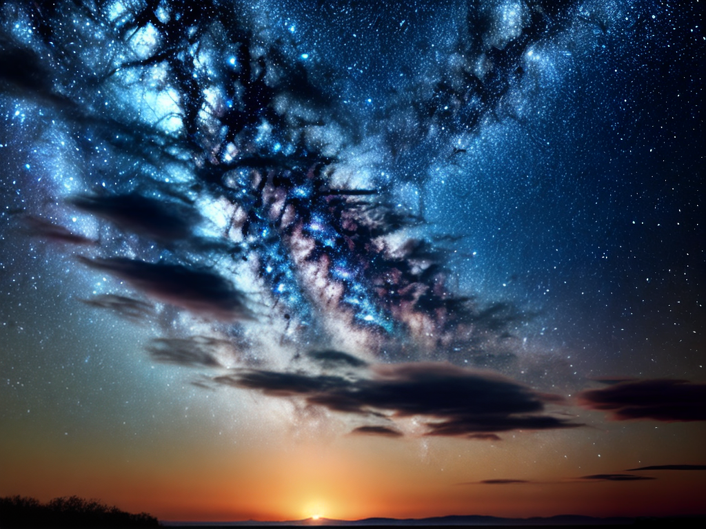 A sky with stars at night.