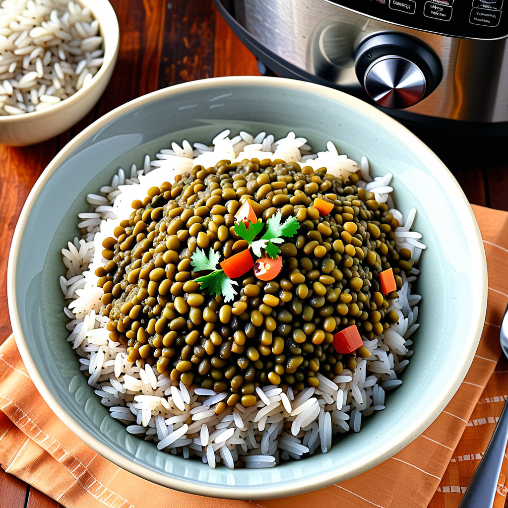 how to cook lentils in rice cooker