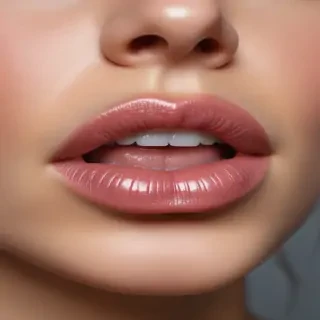 transparent lips