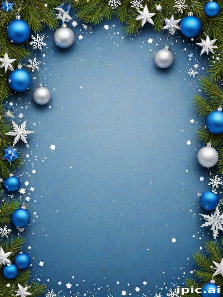 blue christmas bg