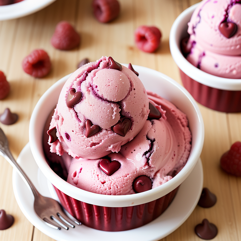 raspberry chocolate chip ice cream