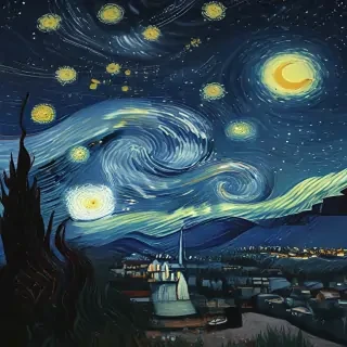 starry night png