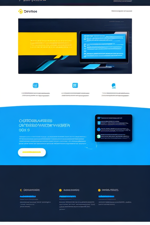 Landing page for a software developers website with clean and ...