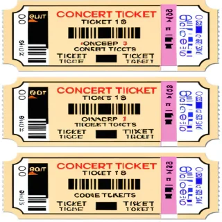 concert tickets png