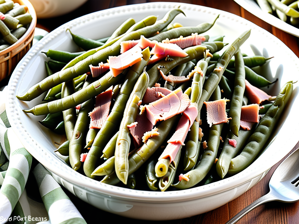 crockpot green beans with ham