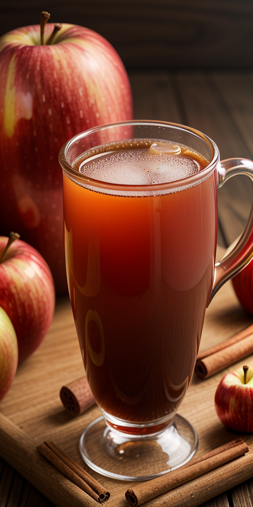 apple cider with red hots