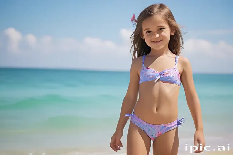 ai art little girl bikini