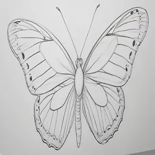 butterfly drawing outline