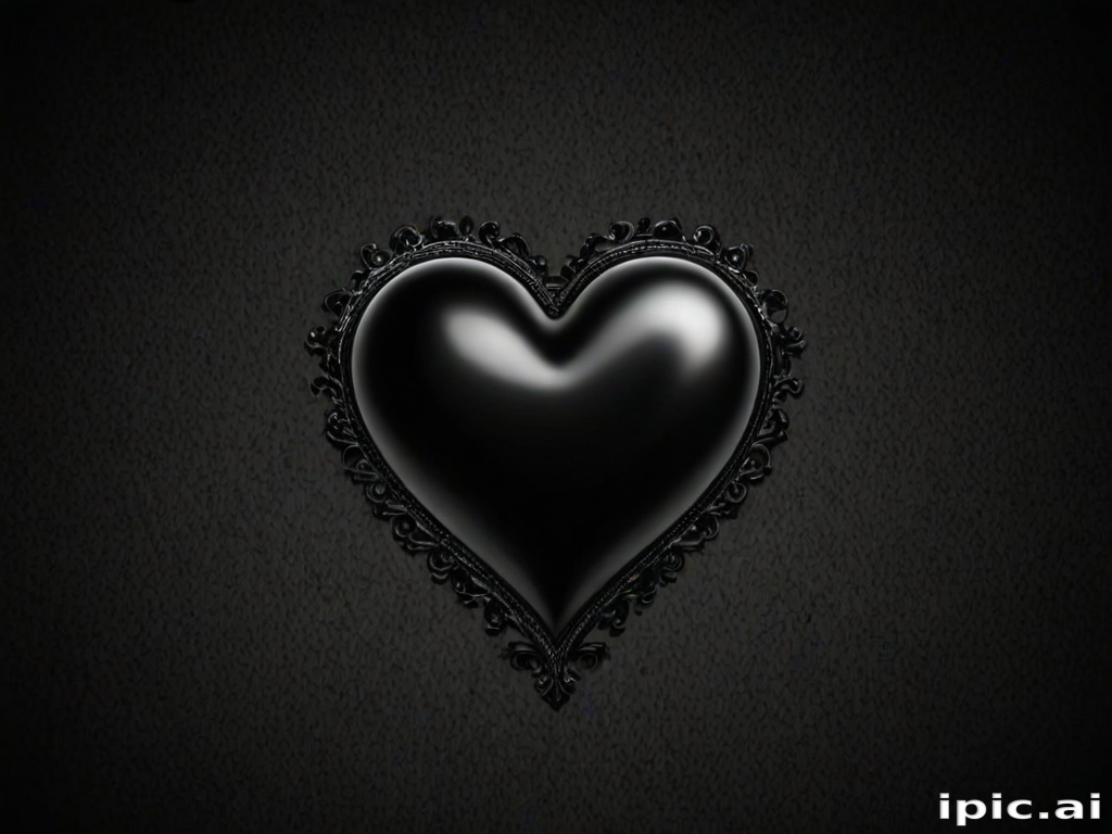 wallpaper black heart