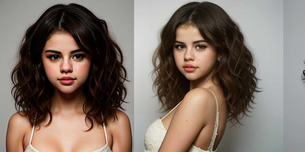 selena gomez with curly hair