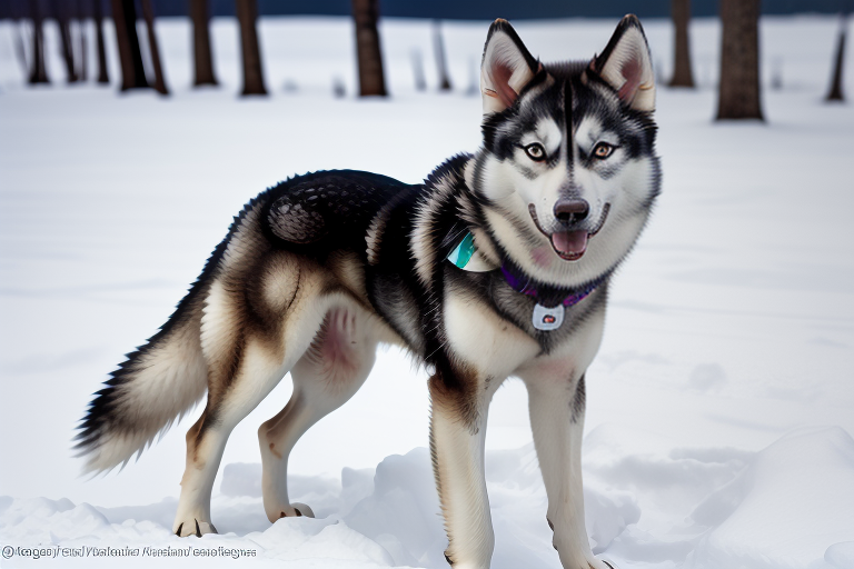 alaskan husky shepherd