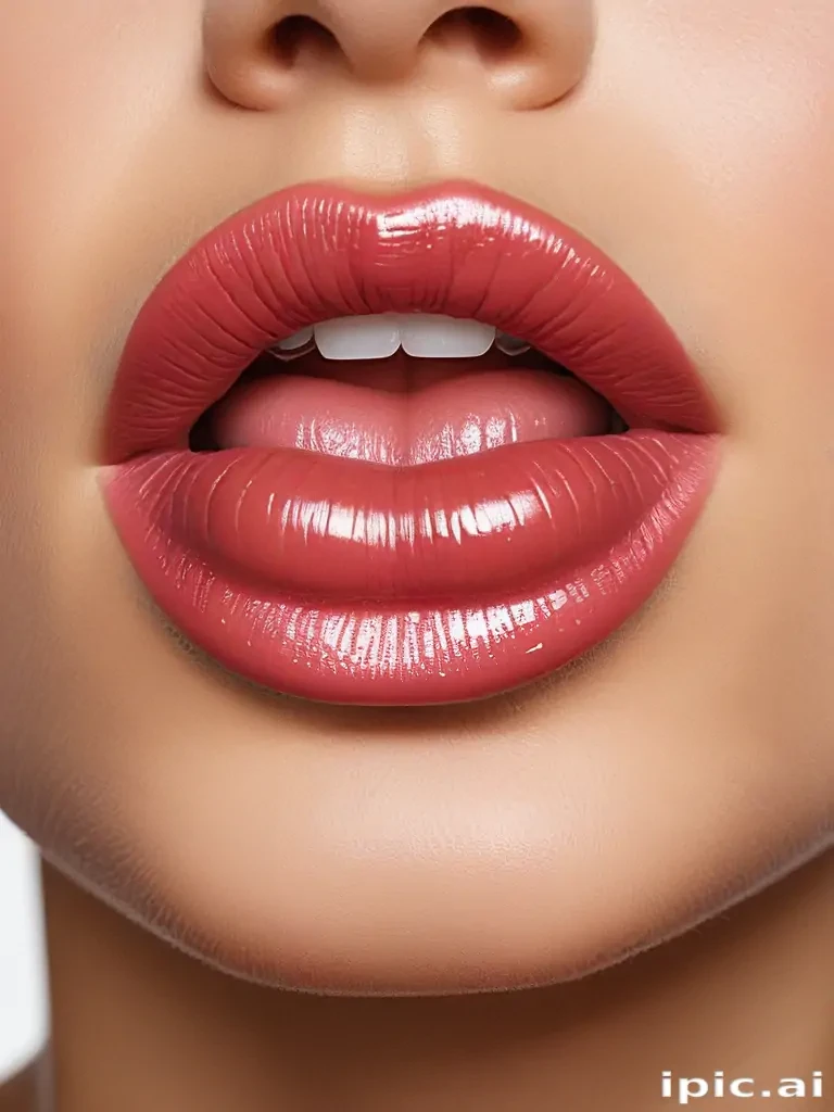 glossy lips png