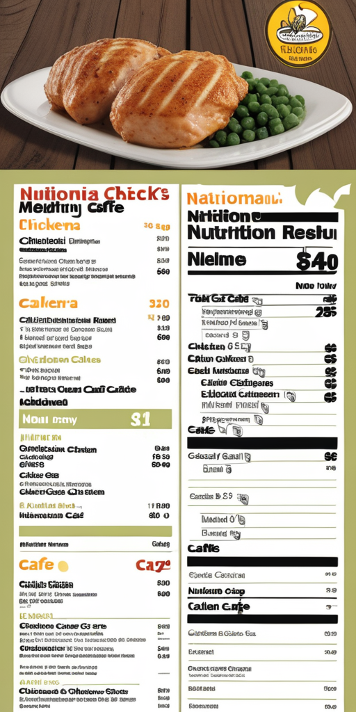 california chicken cafe nutritional menu