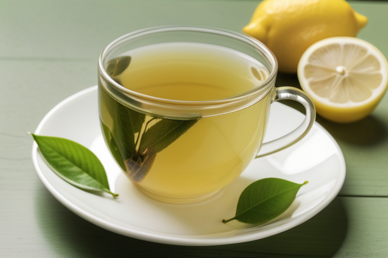 green tea with lemon and honey