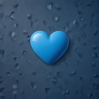 blue heart wallpaper