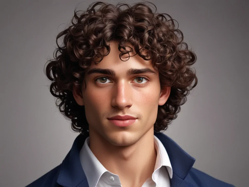 popular male cartoon characters with curly hair