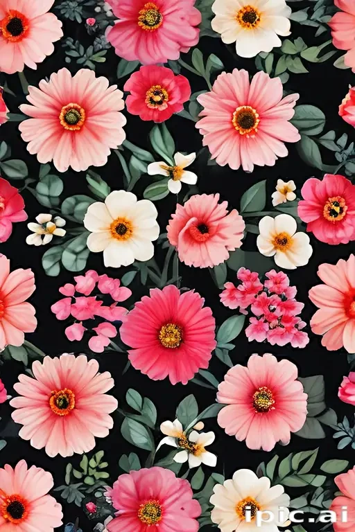 flowers with no background
