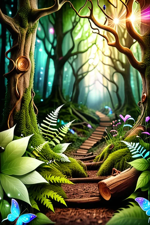 magical forest background