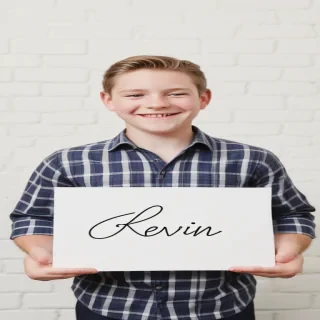 kevin in cursive