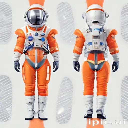 cartoon transparent astronaut suit