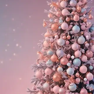 pastel aesthetic christmas wallpaper