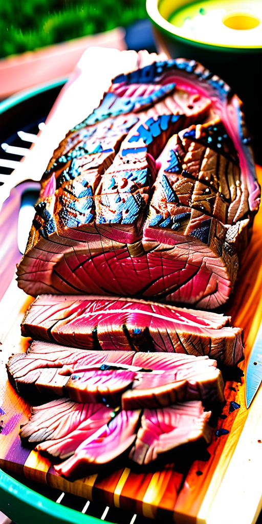 flank steak on the big green egg