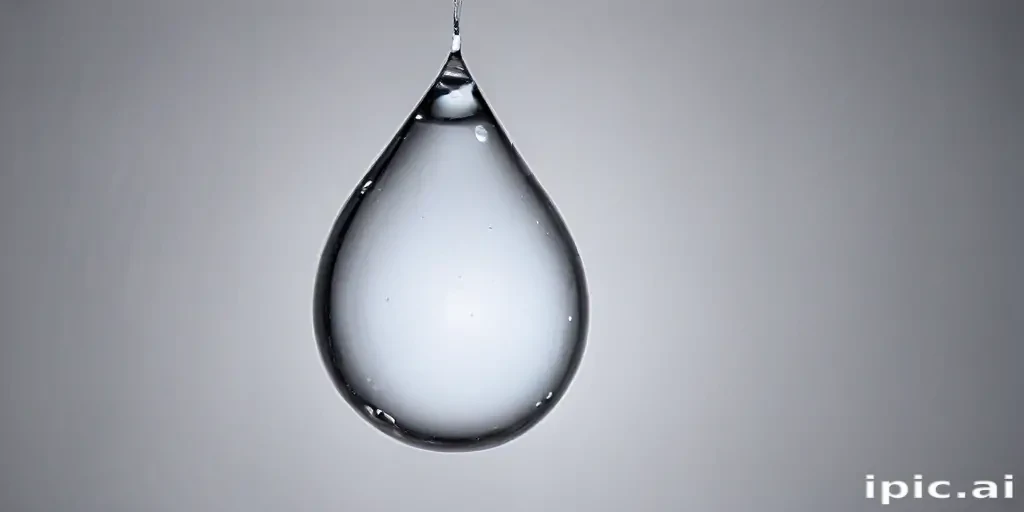 transparent water drop