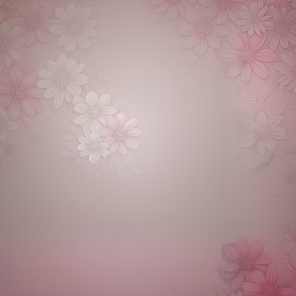 Delicate Floral Background in Soft Pastel Shades of Pink and White