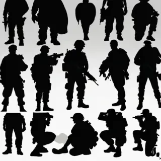 soldier silhouette png