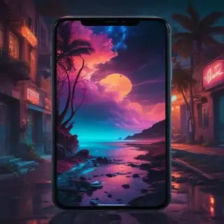 neon phone backgrounds